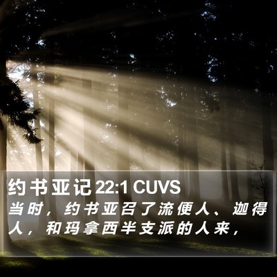 约 书 亚 记 22:1 CUVS Bible Verse Image
