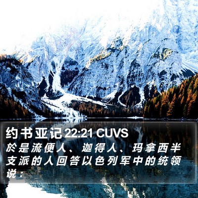 约 书 亚 记 22:21 CUVS Bible Verse Image
