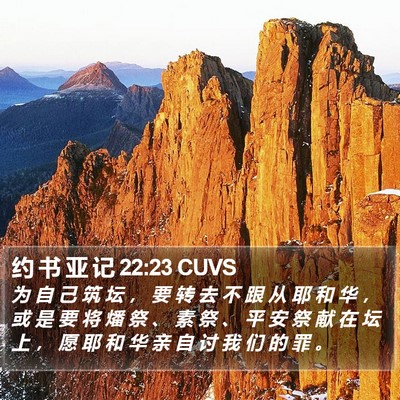 约 书 亚 记 22:23 CUVS Bible Verse Image