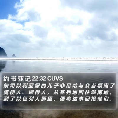 约 书 亚 记 22:32 CUVS Bible Verse Image