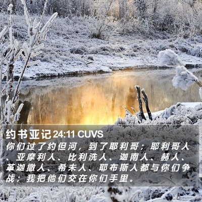 约 书 亚 记 24:11 CUVS Bible Verse Image