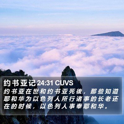 约 书 亚 记 24:31 CUVS Bible Verse Image