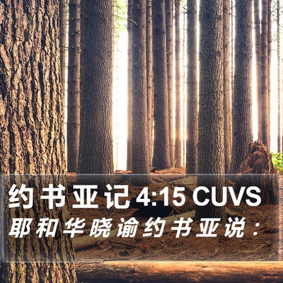 约 书 亚 记 4:15 CUVS Bible Verse Image