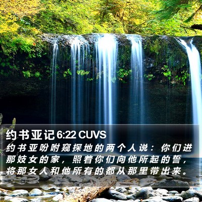 约 书 亚 记 6:22 CUVS Bible Verse Image