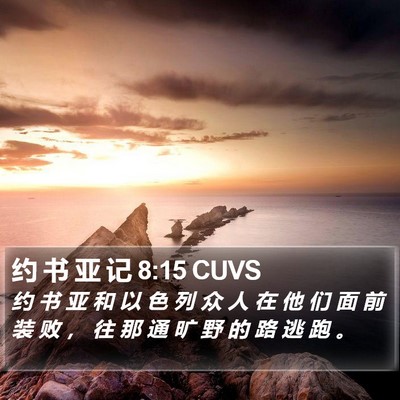 约 书 亚 记 8:15 CUVS Bible Verse Image