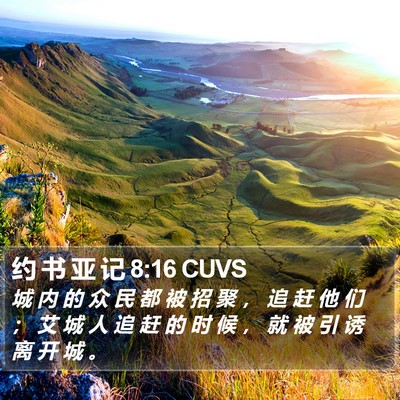 约 书 亚 记 8:16 CUVS Bible Verse Image