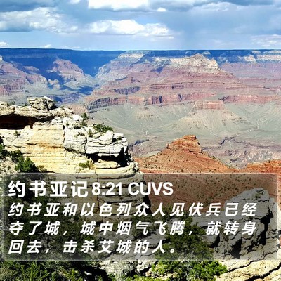 约 书 亚 记 8:21 CUVS Bible Verse Image