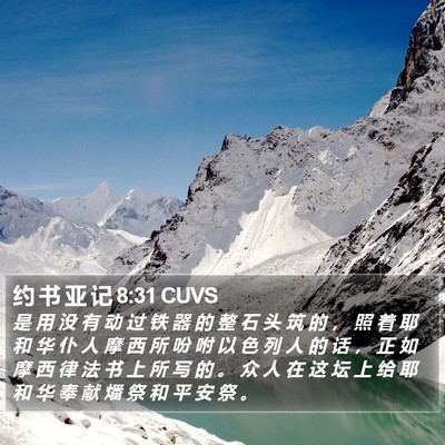 约 书 亚 记 8:31 CUVS Bible Verse Image