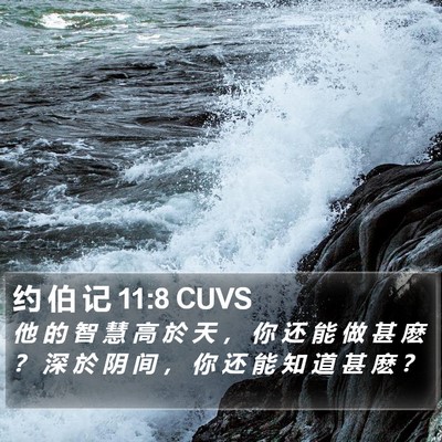 约 伯 记 11:8 CUVS Bible Verse Image