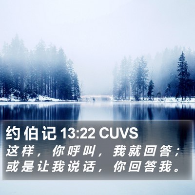 约 伯 记 13:22 CUVS Bible Verse Image
