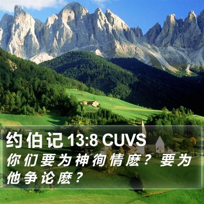 约 伯 记 13:8 CUVS Bible Verse Image