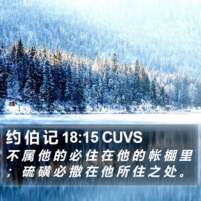 约 伯 记 18:15 CUVS Bible Verse Image
