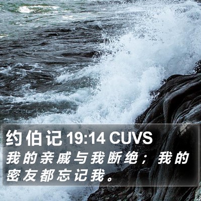 约 伯 记 19:14 CUVS Bible Verse Image