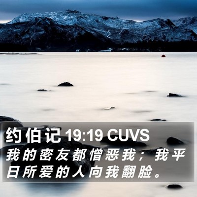 约 伯 记 19:19 CUVS Bible Verse Image