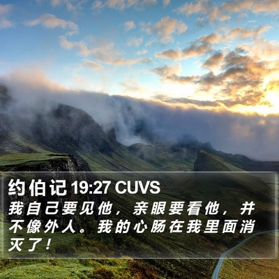 约 伯 记 19:27 CUVS Bible Verse Image
