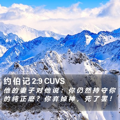 约 伯 记 2:9 CUVS Bible Verse Image
