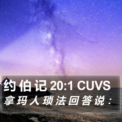 约 伯 记 20:1 CUVS Bible Verse Image