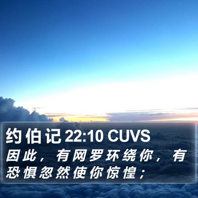 约 伯 记 22:10 CUVS Bible Verse Image