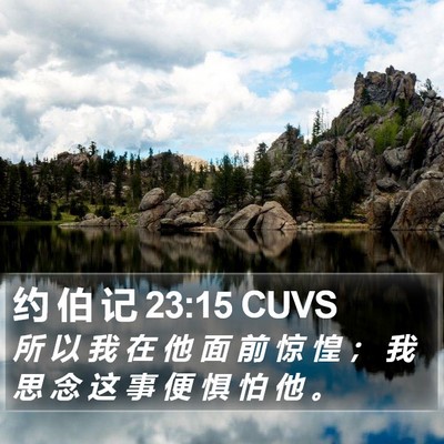 约 伯 记 23:15 CUVS Bible Verse Image