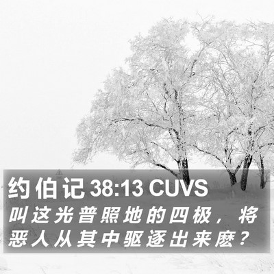 约 伯 记 38:13 CUVS Bible Verse Image