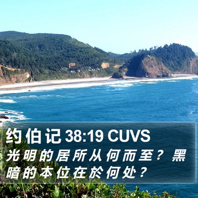 约 伯 记 38:19 CUVS Bible Verse Image