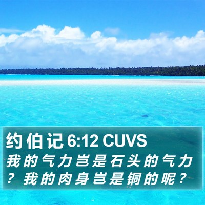 约 伯 记 6:12 CUVS Bible Verse Image