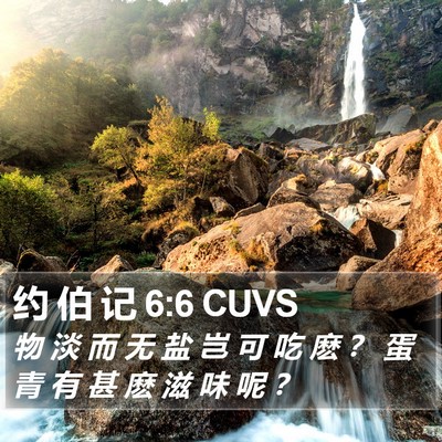 约 伯 记 6:6 CUVS Bible Verse Image
