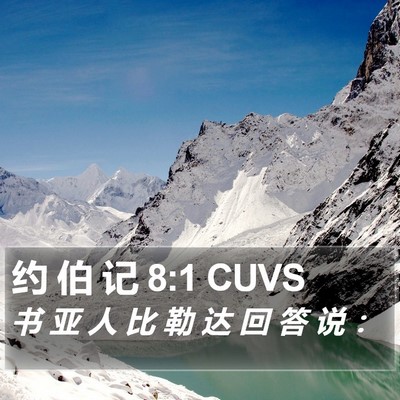 约 伯 记 8:1 CUVS Bible Verse Image