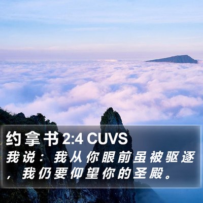 约 拿 书 2:4 CUVS Bible Verse Image