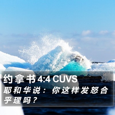 约 拿 书 4:4 CUVS Bible Verse Image