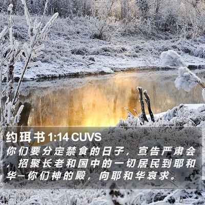 约 珥 书 1:14 CUVS Bible Verse Image