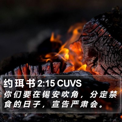 约 珥 书 2:15 CUVS Bible Verse Image