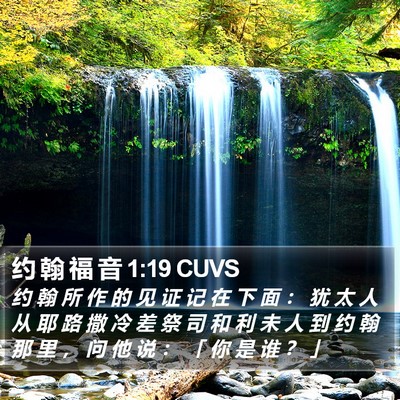 约 翰 福 音 1:19 CUVS Bible Verse Image