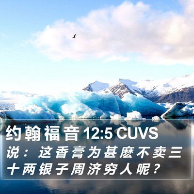 约 翰 福 音 12:5 CUVS Bible Verse Image