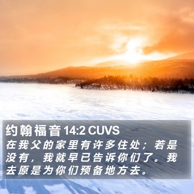约 翰 福 音 14:2 CUVS Bible Verse Image