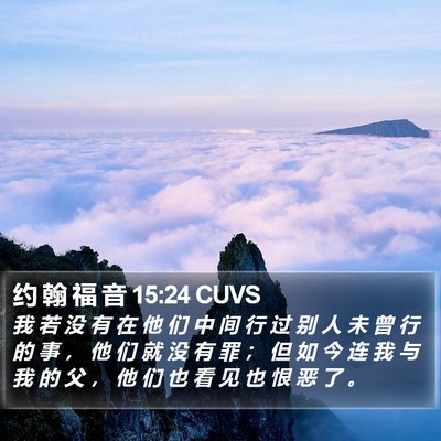 约 翰 福 音 15:24 CUVS Bible Verse Image