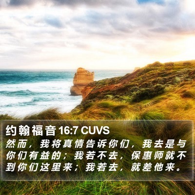 约 翰 福 音 16:7 CUVS Bible Verse Image