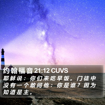 约 翰 福 音 21:12 CUVS Bible Verse Image