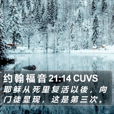 约 翰 福 音 21:14 CUVS Bible Verse Image