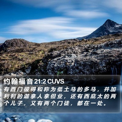 约 翰 福 音 21:2 CUVS Bible Verse Image