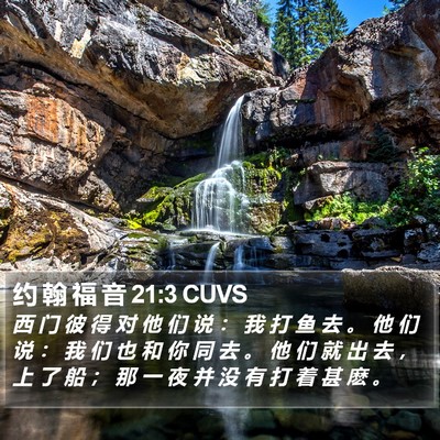 约 翰 福 音 21:3 CUVS Bible Verse Image