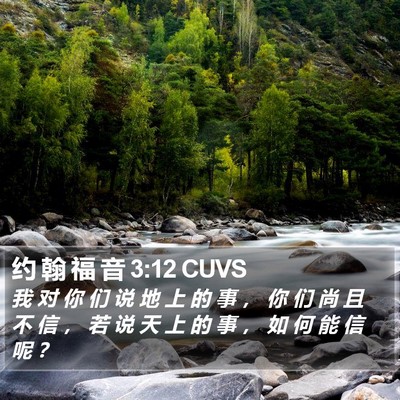约 翰 福 音 3:12 CUVS Bible Verse Image