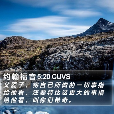 约 翰 福 音 5:20 CUVS Bible Verse Image