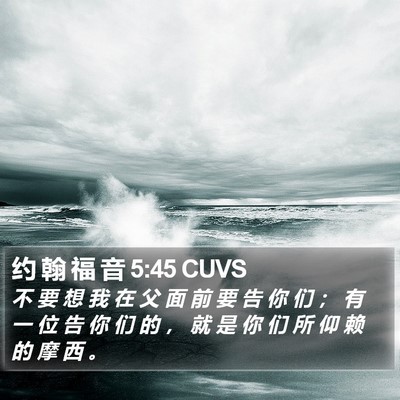约 翰 福 音 5:45 CUVS Bible Verse Image