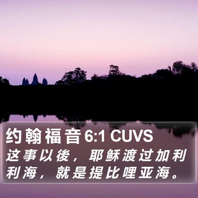 约 翰 福 音 6:1 CUVS Bible Verse Image