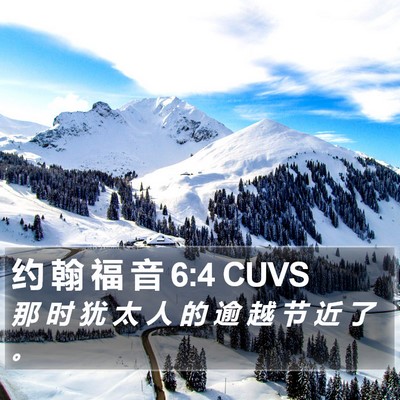 约 翰 福 音 6:4 CUVS Bible Verse Image