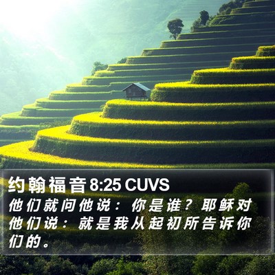 约 翰 福 音 8:25 CUVS Bible Verse Image