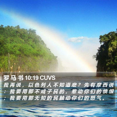 罗 马 书 10:19 CUVS Bible Verse Image