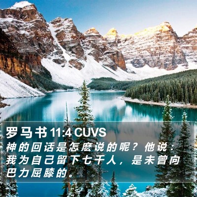 罗 马 书 11:4 CUVS Bible Verse Image