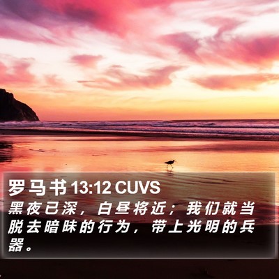 罗 马 书 13:12 CUVS Bible Verse Image